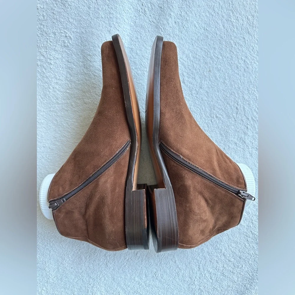 Mauri Men’s Chelsea Boots –‎ Brown Suede Sz 13 / Handmade in Italy – EUC